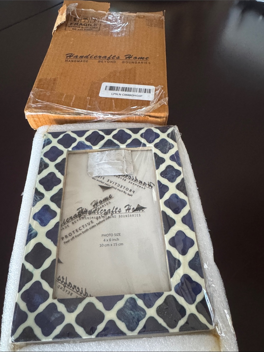Handicrafts Home Picture Photo Frame 4x6 - Picture 4 of 4